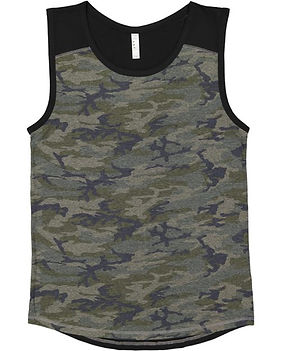 Men's Contrast Back Fine Jersey Tank