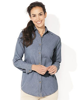 Women's Long Sleeve Denim Shirt