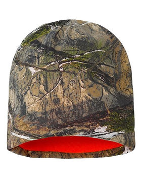 Reversible 8" Knit Camo Cap