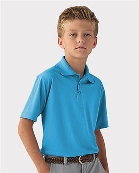 Youth Saratoga Performance Mini Mesh Polo