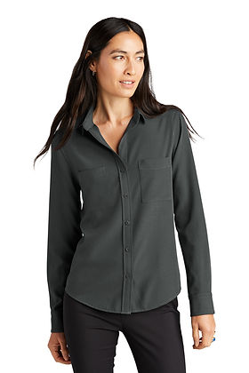 Mercer+Mettle Women's Stretch Crepe Long Sleeve Camp MM2013
