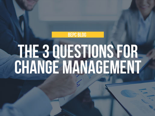 The 3 Questions for Change Management