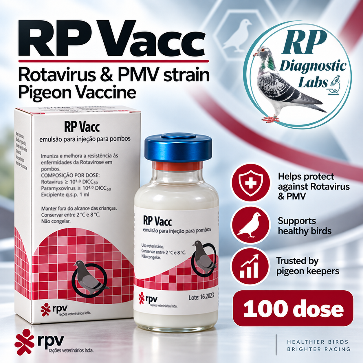 Rotavirus, strain Ro/D,Paramyxovirus type 1 (PPMV1)