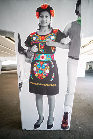 trinchera intervención espacio público cdmx ciudad de méxico mujeres arte 