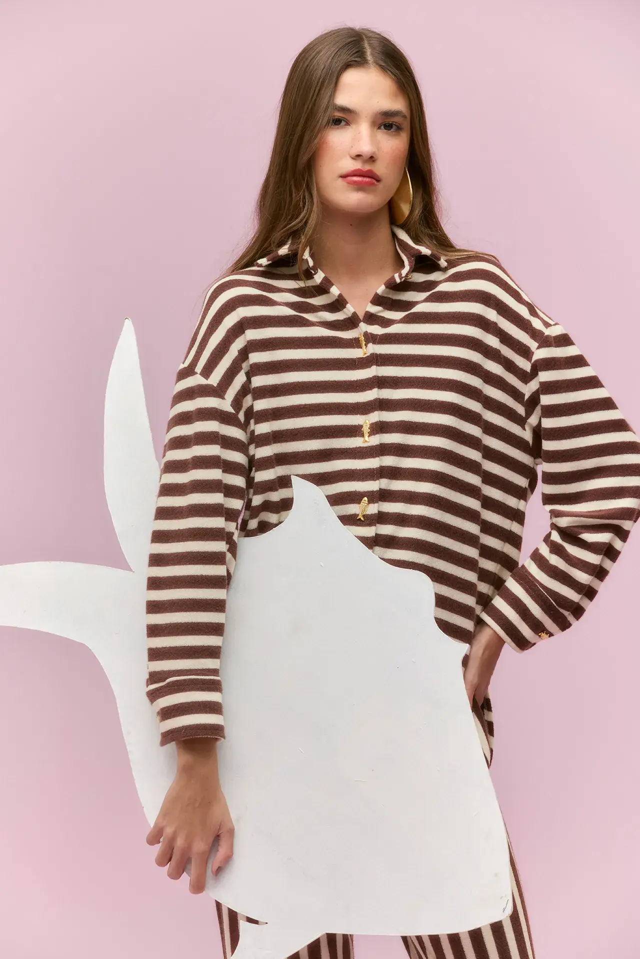 Camisa Atoalhada Listra Valônia Véras