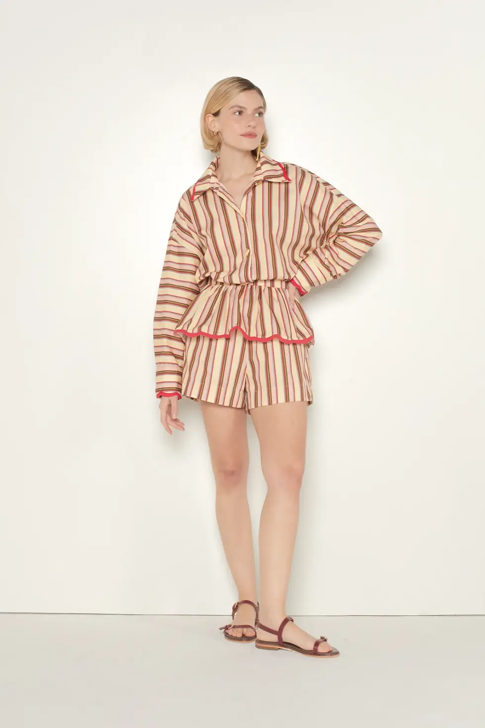 Camisa Listra Festone Valônia Véras