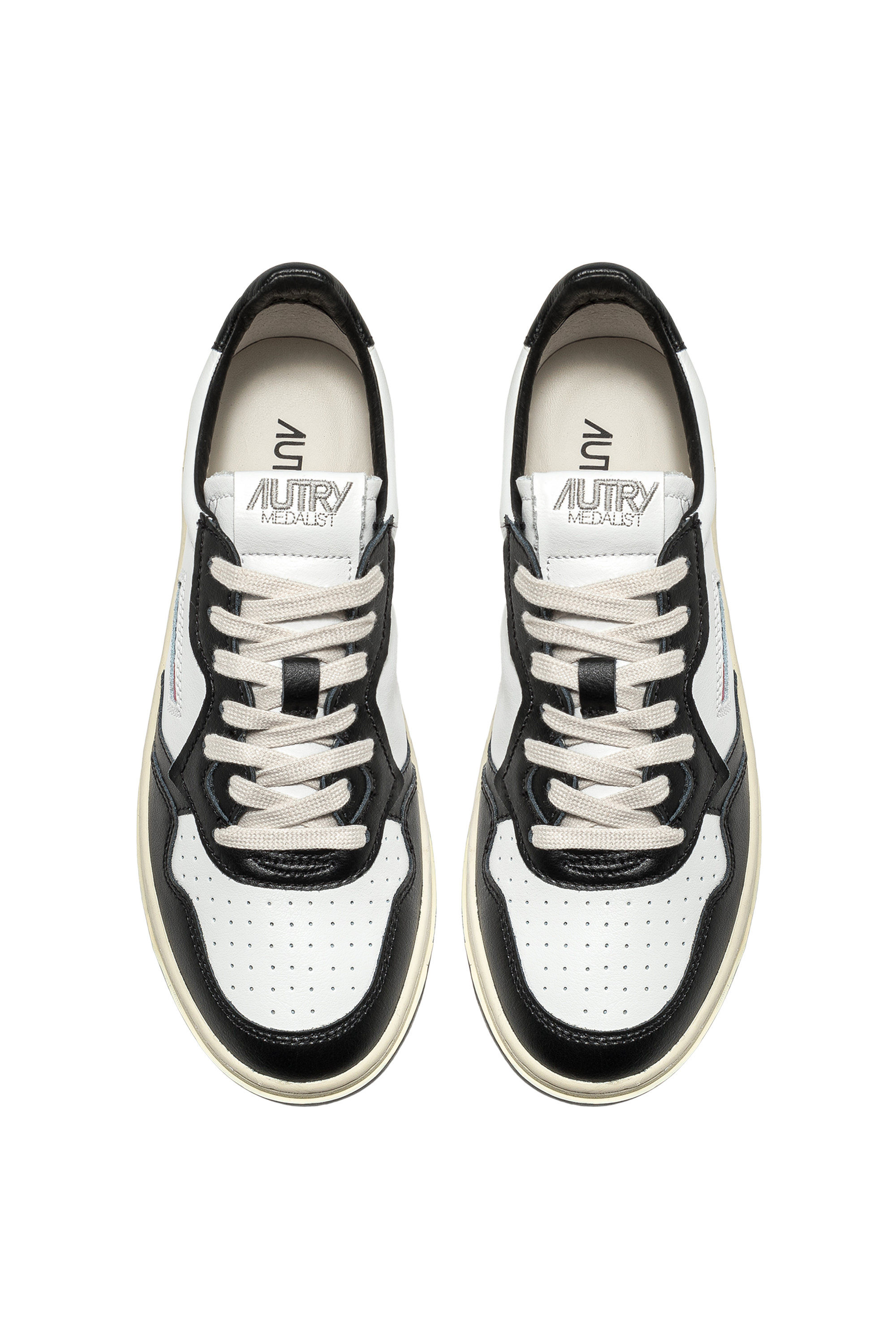 Tênis Medalist Low Women Leather White/Black Autry