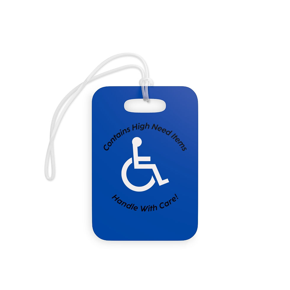 Thumbnail: High Need Items Double-Sided Luggage Tags