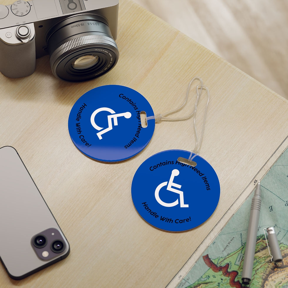Thumbnail: High Need Items Double-Sided Luggage Tags