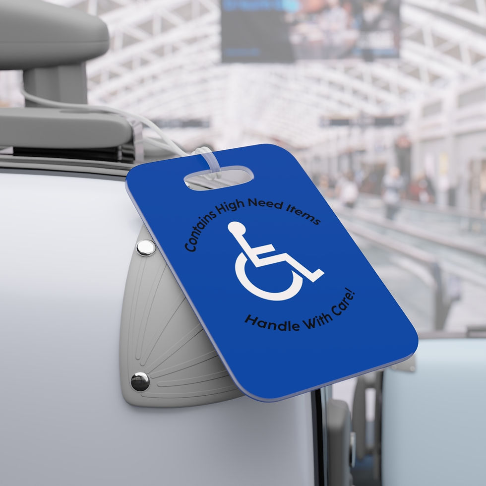 Thumbnail: High Need Items Double-Sided Luggage Tags