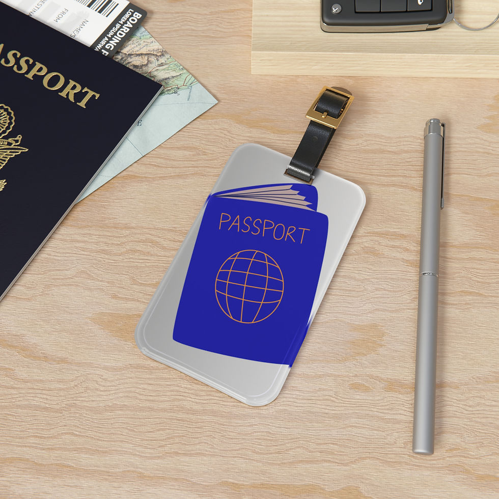 Thumbnail: Blue Passport Luggage Tag
