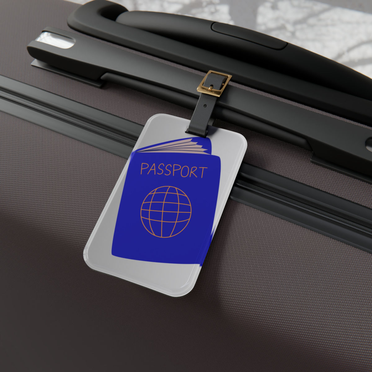 Blue Passport Luggage Tag