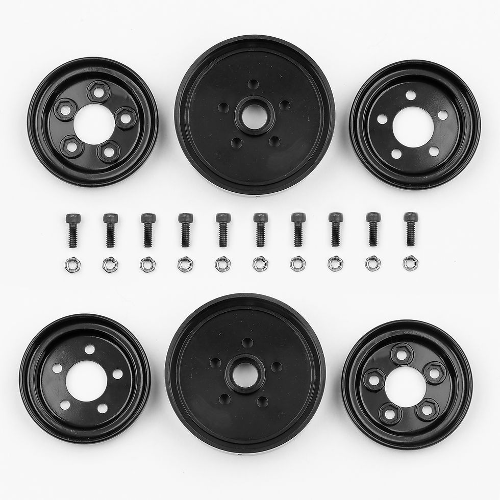 Team Associated RC10 Jay Halsey Front Wheels (Black) (2)