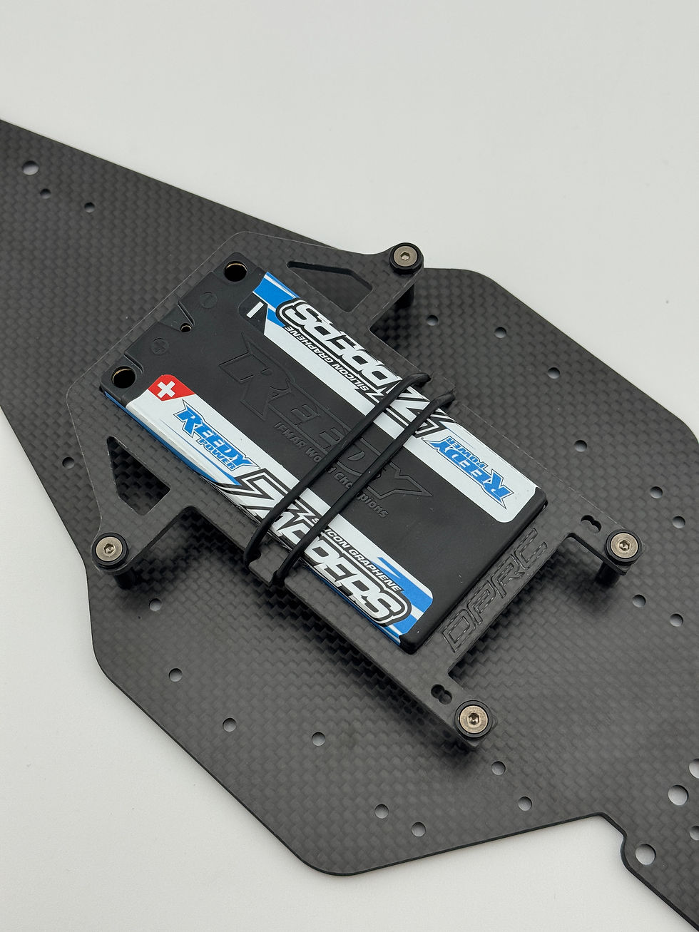 DPRC Carbon Fiber Battery LiPo Mount for '89 Stealth RC10 Masami