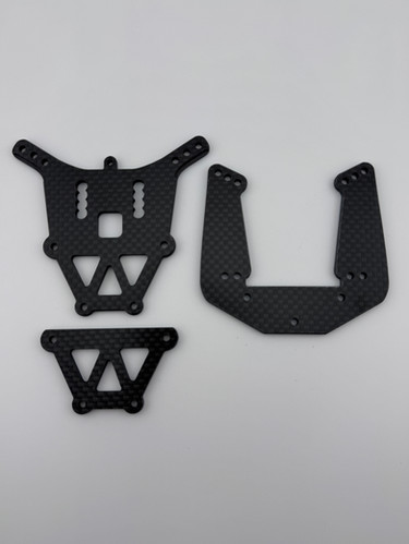 DPRC RC10B3 B3 BIG BORE Carbon Fiber Tower Set | DragonPunch RC
