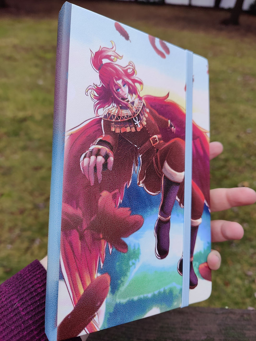 Thumbnail: Leatherette notebook | D&D Character Notebook | Original design on front and bac