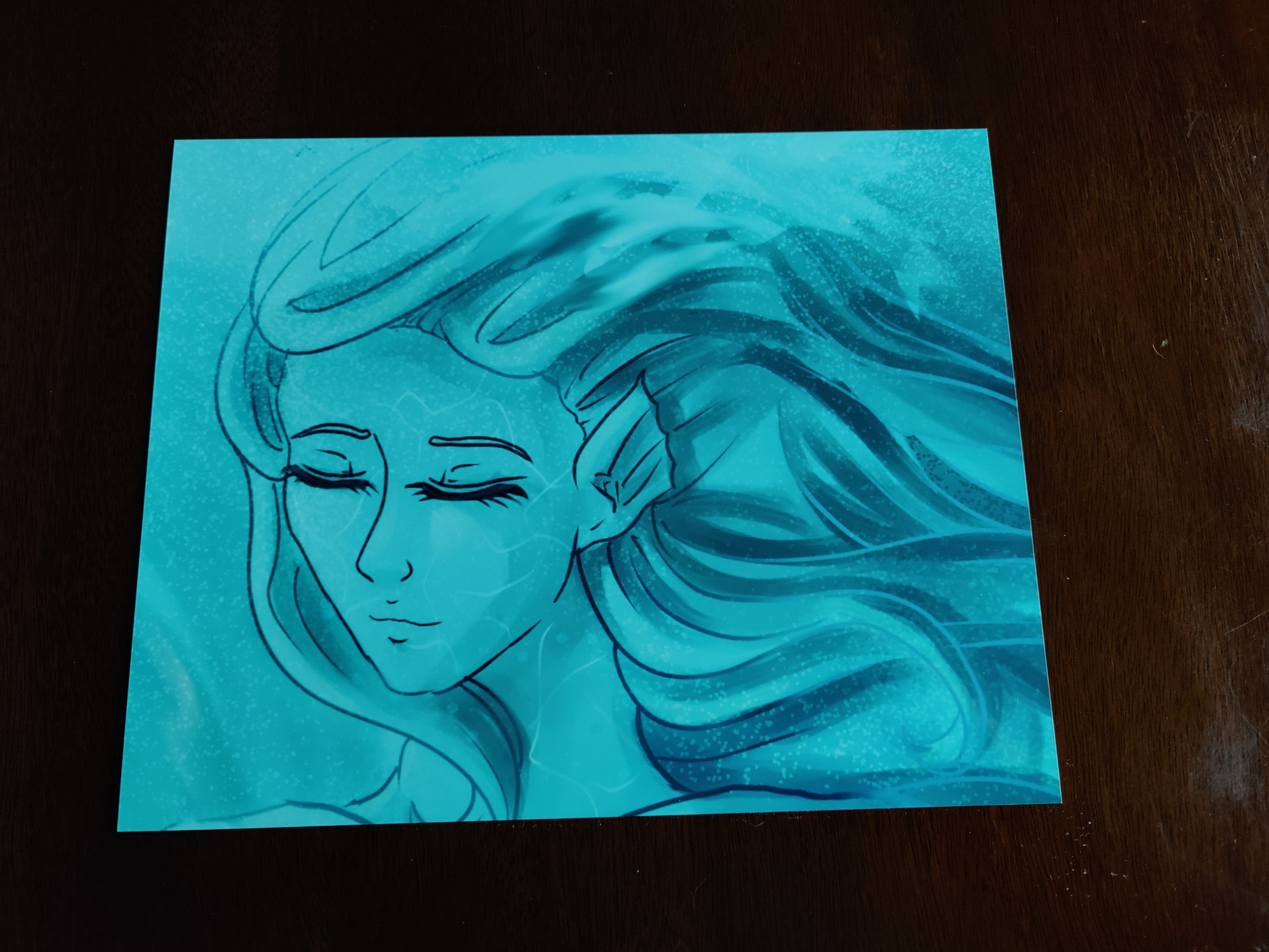 Aqua Wraith Print