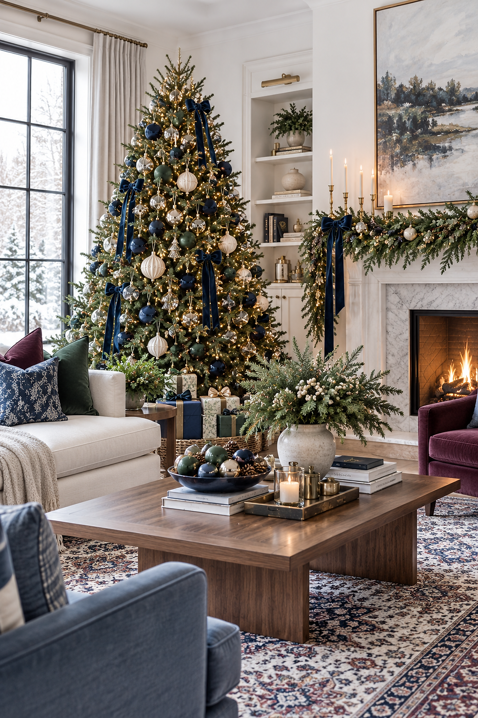 10 Blue Christmas Decor Ideas for a Fresh, Sophisticated Holiday Home