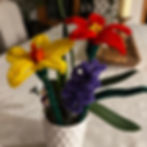 Tea party and flowers