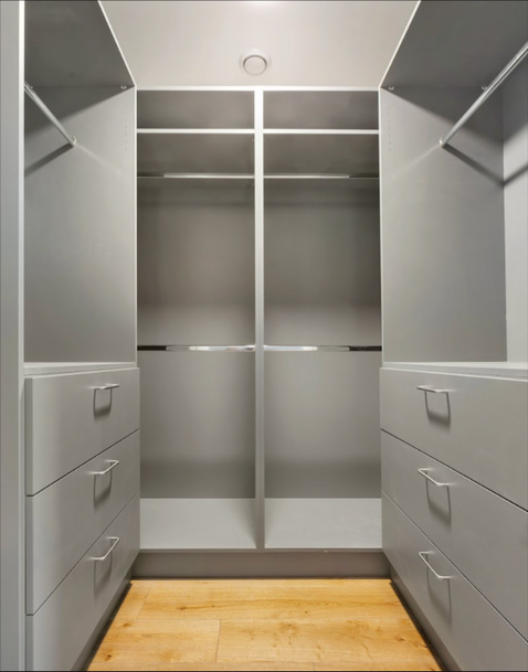 Spacious walk-in wardrobe at Bird Avenue 