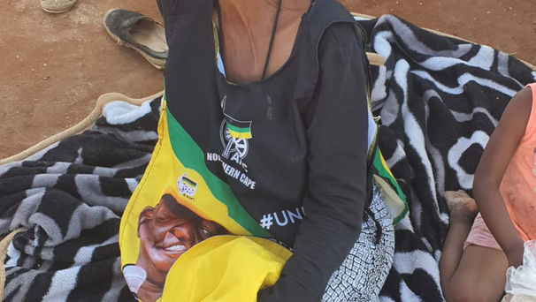 Kissing Pesident Ramaphosa, a dream come true for gogo Lindiwe