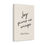 Thumbnail: Joy Gives Us Wings (black) : Canvas