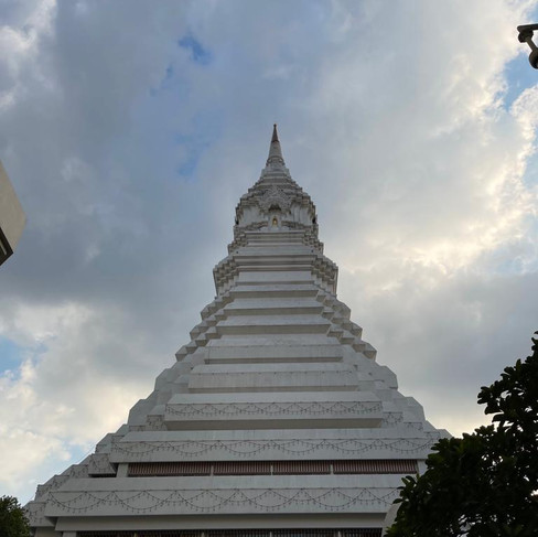 Golden Buddha & Wat Paknam in Bangkok, Thailand