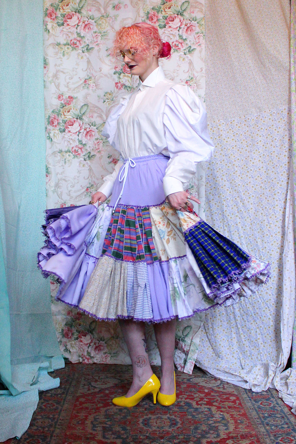 Thumbnail: Patchwork Panel Skirt