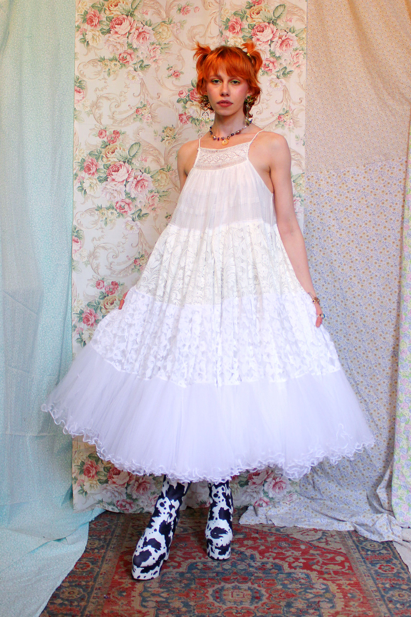 Patchwork Babydoll Dress