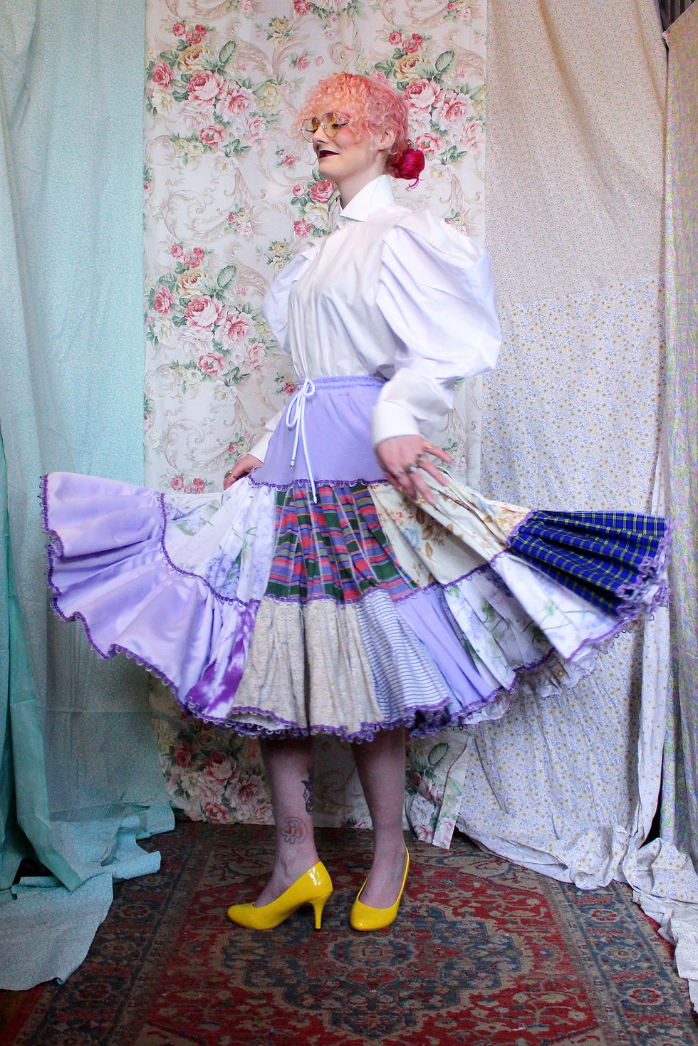 Thumbnail: Patchwork Panel Skirt