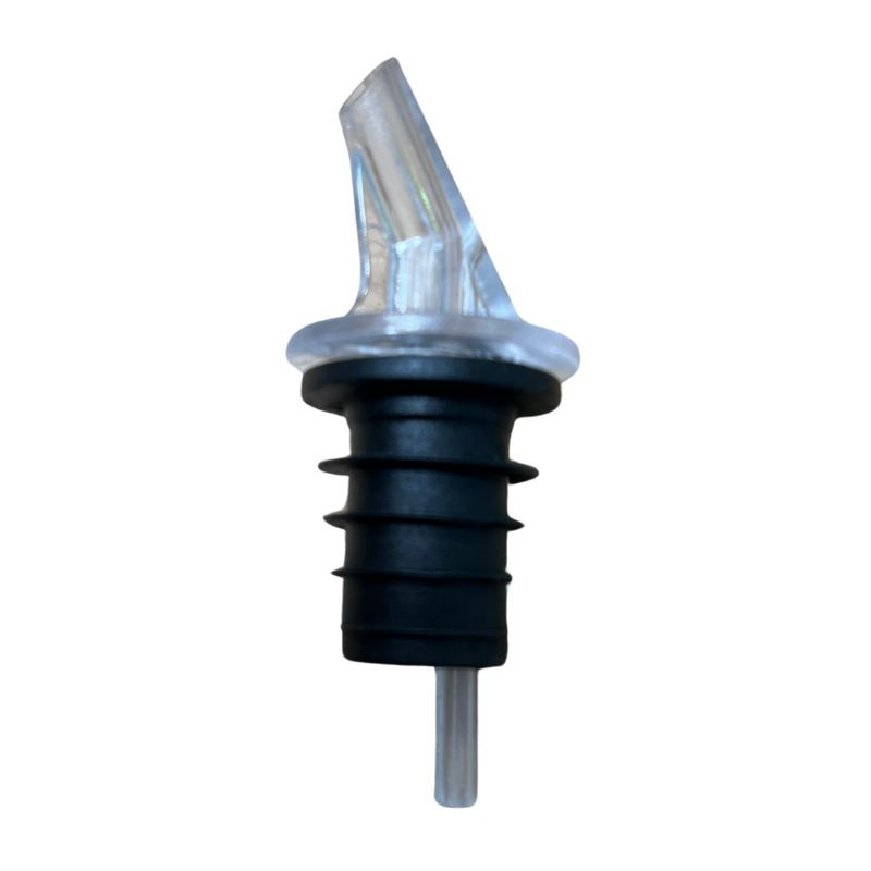 Pourer: Clear Black Plastic Pourers