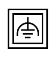 Class II equipment with functional earth grounding symbol