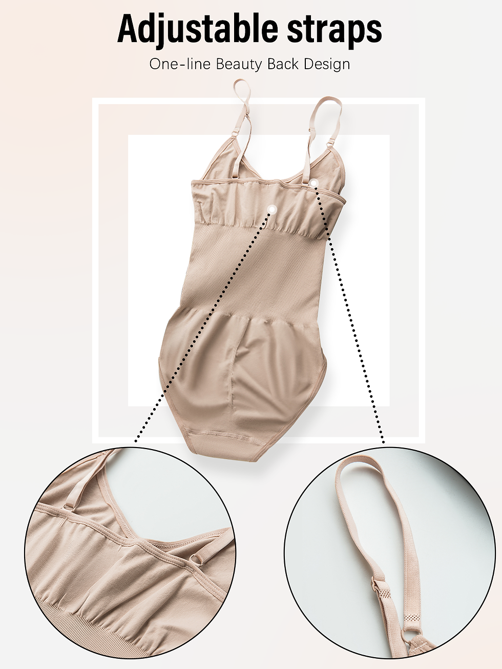 Thumbnail: Waist-snatching shaper bodysuit with adjustable straps