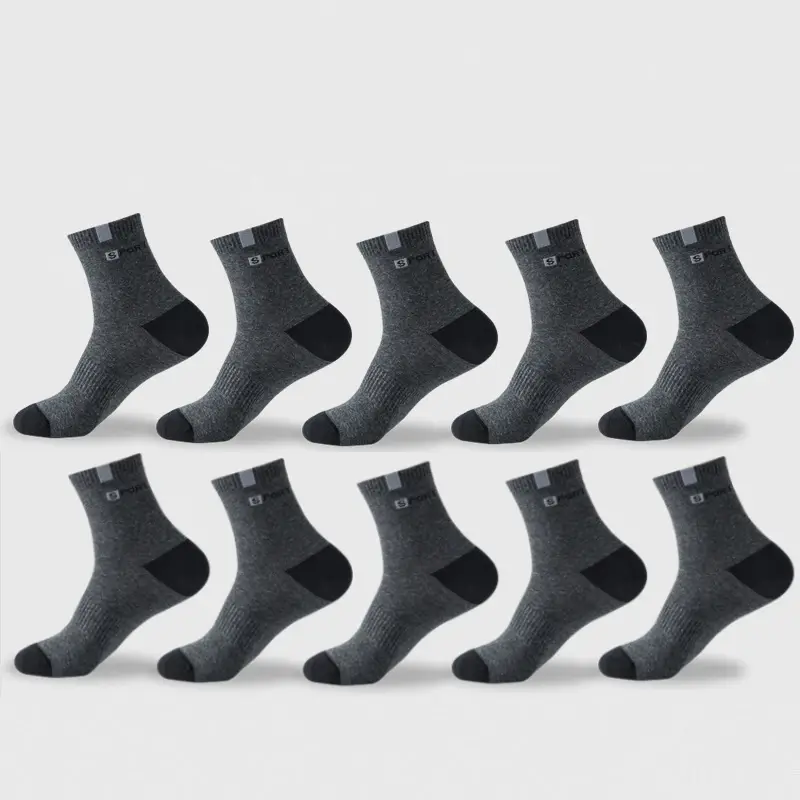Thumbnail: Cotton Sock for Men Sport Breathable Soft Letter Fashion Sneakers High Elastic M