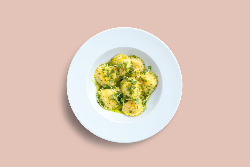 Hand-made ravioli image
