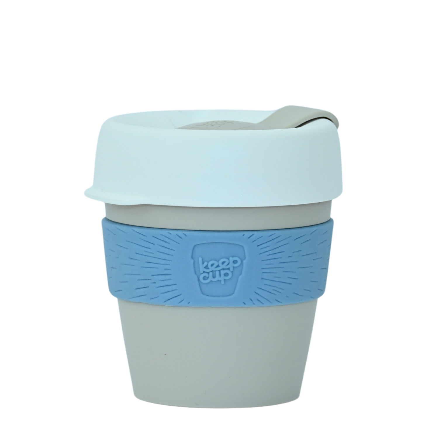 Hot Chocolate 8oz/227ml Keep Cup (Grey Blue White lid)