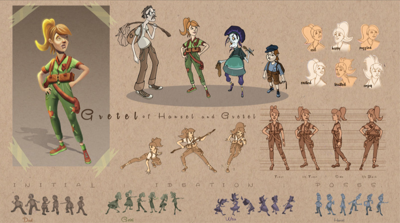 Hansel and Gretel Character Sketches