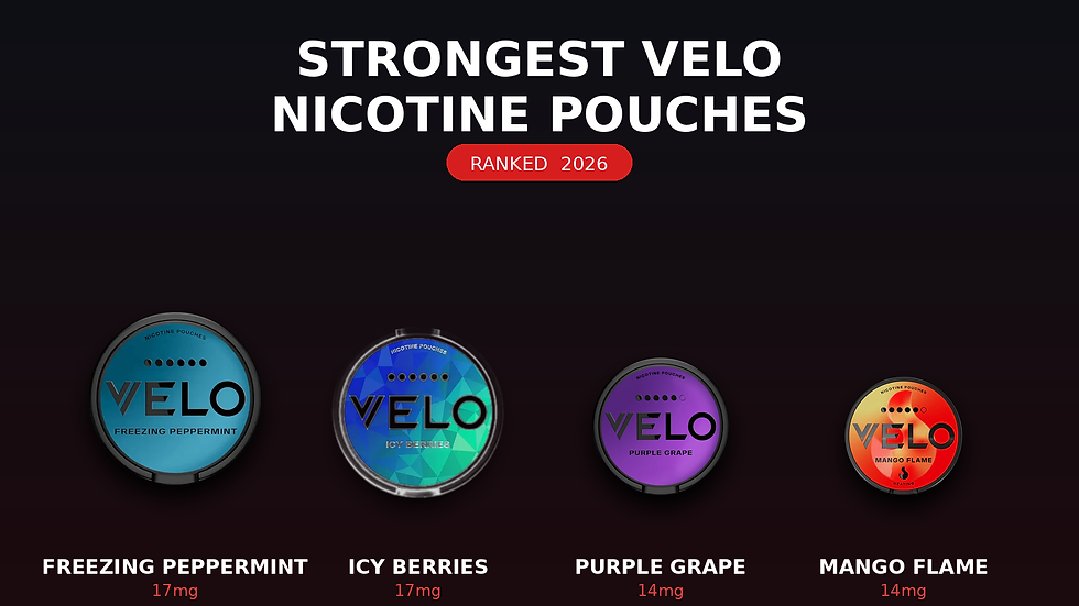 Strongest Velo Nicotine Pouches Ranked (2026)