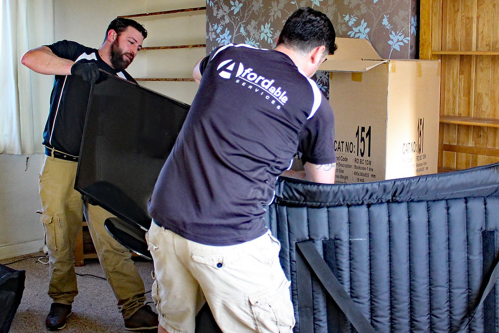 Afordable Services provide specialist television bags for ease of transportation saving you time on your move day