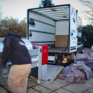 Unloading of the Wine Press with Afordable Services Man and Van Devon