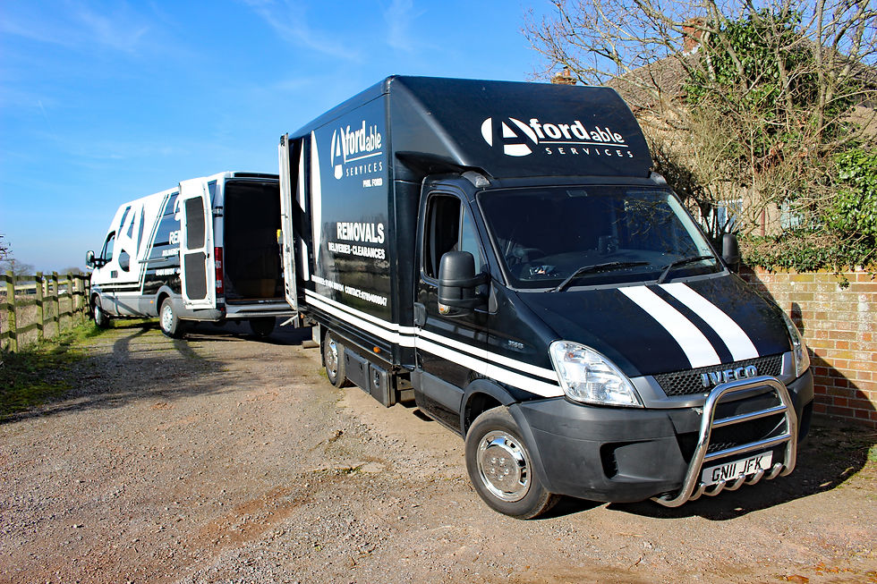 Two vans and three men for all your moving home needs
