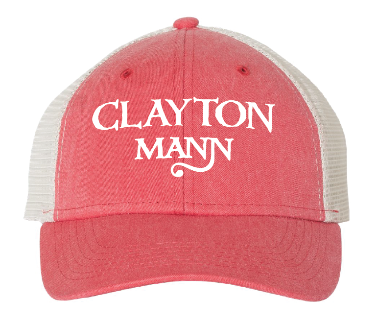 CLAYTON MANN faded denim Red / Pink 