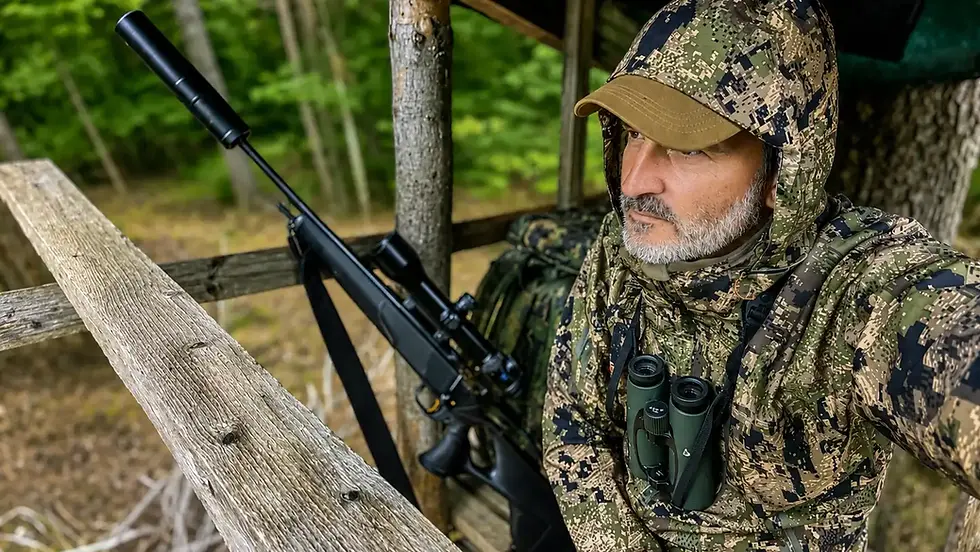 Hunter in the stand