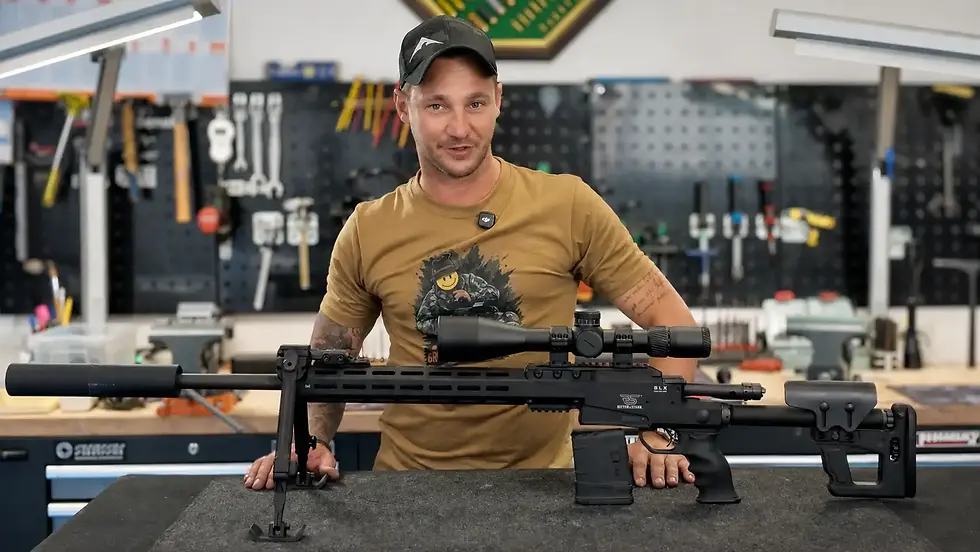 The affordable Aquilifer was mounted on a Ritter & Stark SLX precision rifle.