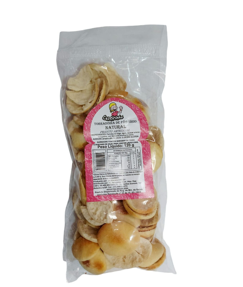 Torradinha Natural Caseirinho 120g