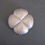 Thumbnail: Silver finished plywood brooch