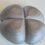 Thumbnail: Silver finished plywood brooch
