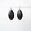Thumbnail: Black horn drop earrings