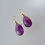 Thumbnail: Amethyst drop earrings
