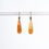Thumbnail: Carnelian drop earrings with 14k ear wires